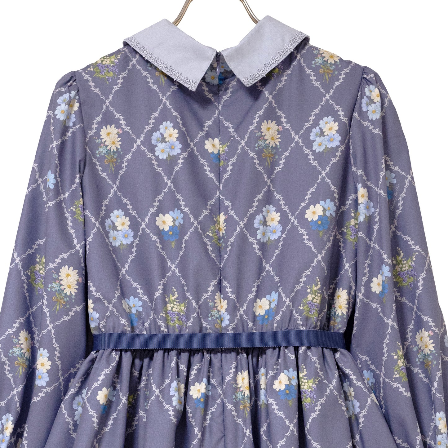 Antique bouquetシャツカラーワンピース