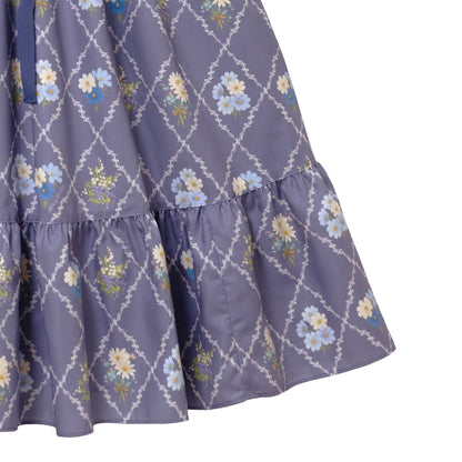 Antique bouquetシャツカラーワンピース