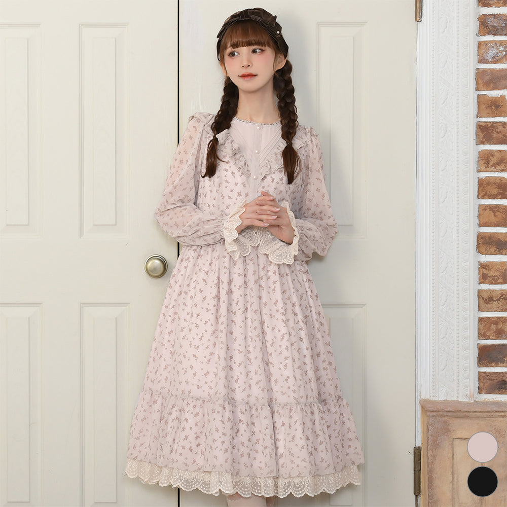 Floral chiffon dress