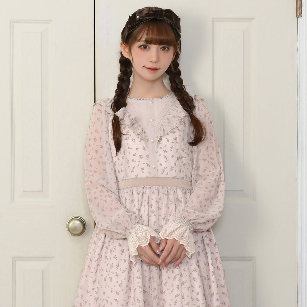 Floral chiffon dress