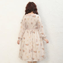 Load image into Gallery viewer,  Wheat field swaying in the breeze round collar dress
