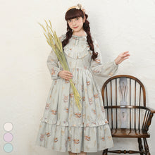 Load image into Gallery viewer, Wheat field swaying in the breeze front button dress
