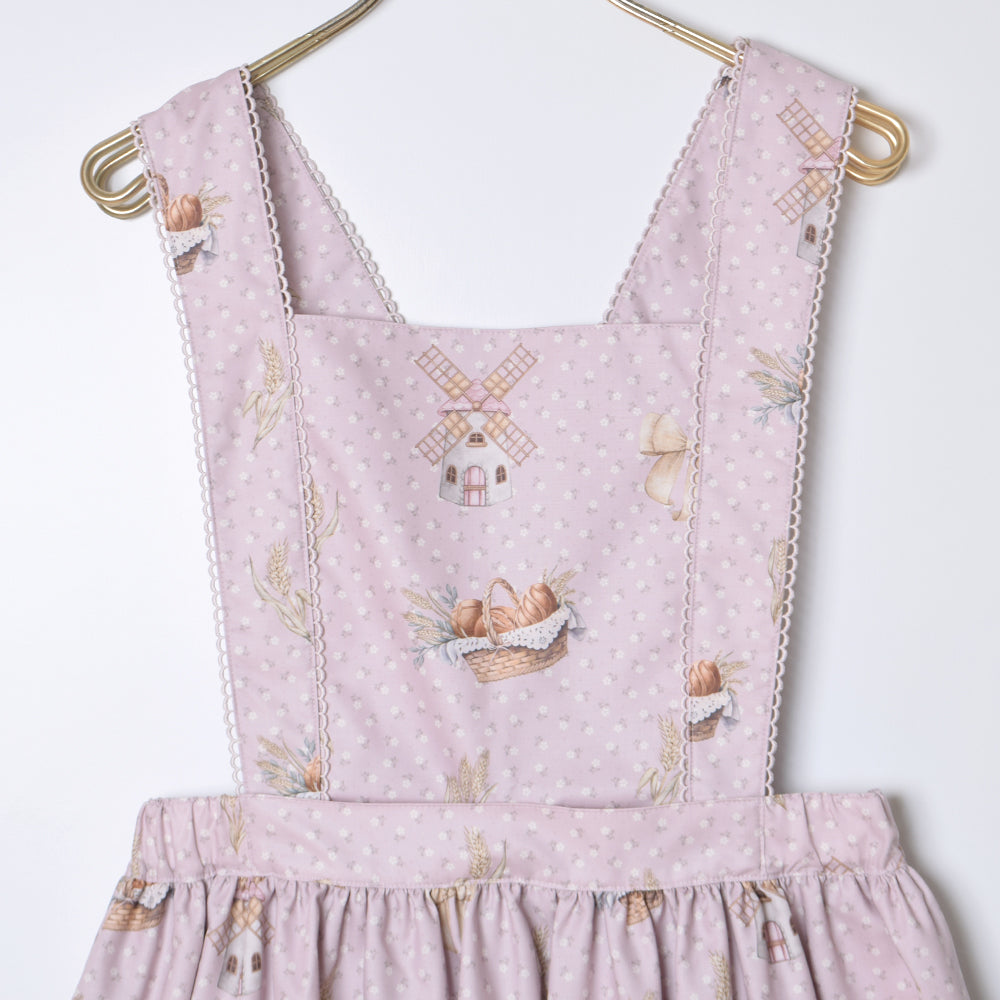 Wheat field swaying in the breeze salopette skirt