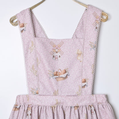 Wheat field swaying in the breeze salopette skirt