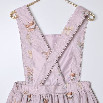 Wheat field swaying in the breeze salopette skirt