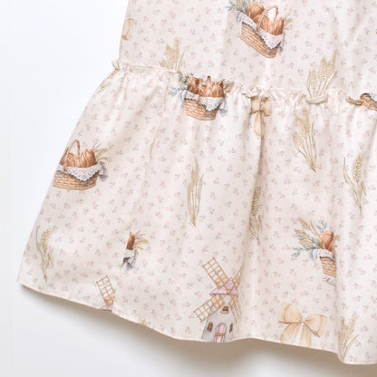 Wheat field swaying in the breeze salopette skirt