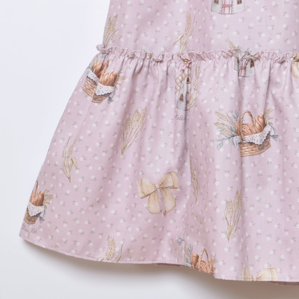 Wheat field swaying in the breeze salopette skirt