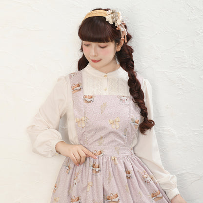 Wheat field swaying in the breeze salopette skirt