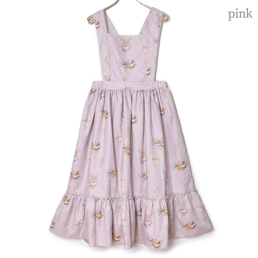 Wheat field swaying in the breeze salopette skirt