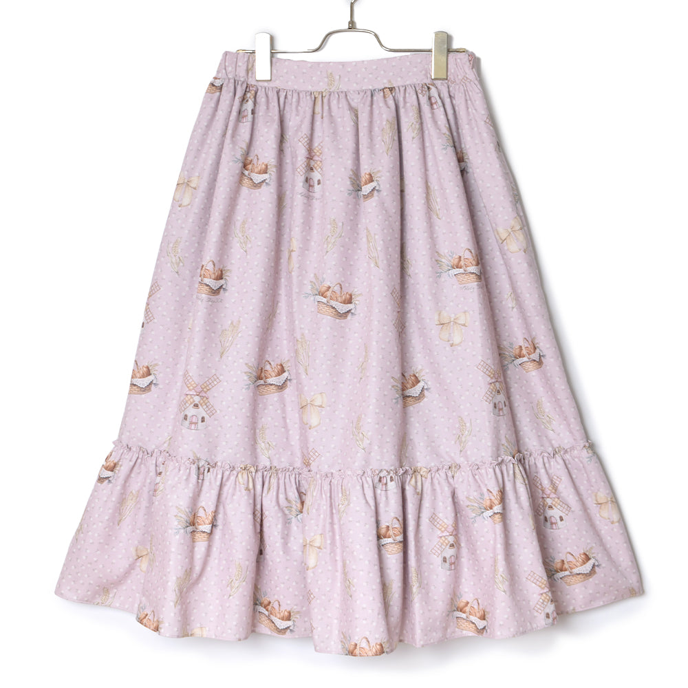 Wheat field swaying in the breeze salopette skirt