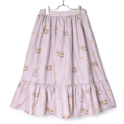 Wheat field swaying in the breeze salopette skirt