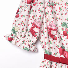 Load image into Gallery viewer, Strawberry jam front button dress
