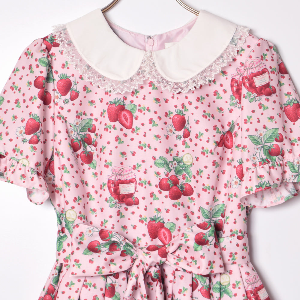Strawberry jam丸襟ワンピース