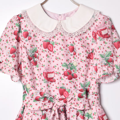 Strawberry jam丸襟ワンピース