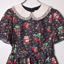 将图片加载到图库查看器，Strawberry jam round collar dress
