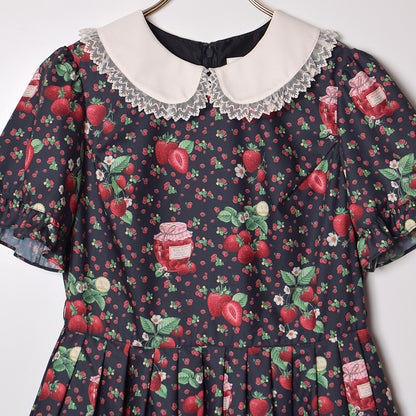 Strawberry jam丸襟ワンピース