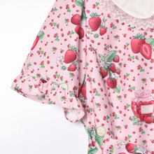 将图片加载到图库查看器，Strawberry jam round collar dress
