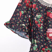 将图片加载到图库查看器，Strawberry jam round collar dress
