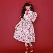 Load image into Gallery viewer, Strawberry jam round collar dress
