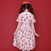 Load image into Gallery viewer, Strawberry jam round collar dress
