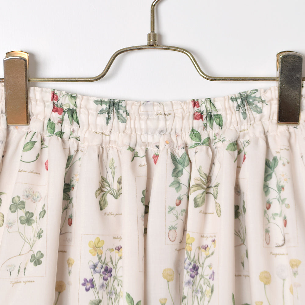 Melody Basket 24SS 植物図鑑スカート F ミント メロバス Melody Basket 24SS 植物図鑑スカート F ミント メロバス