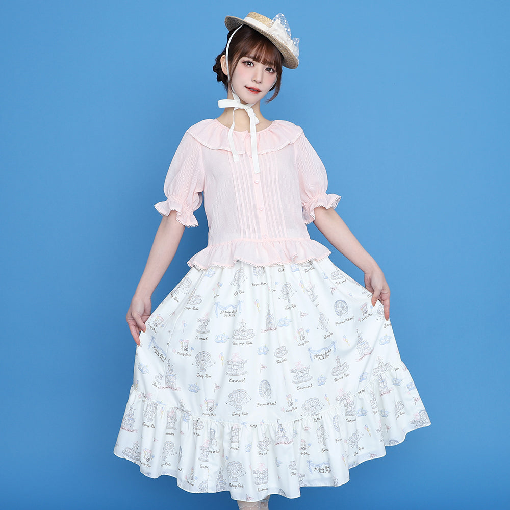 Melody Basket 24SS 植物図鑑スカート F ミント メロバス Melody Basket 24SS 植物図鑑スカート F ミント メロバス