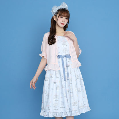 フリルピンタックオーバーブラウス