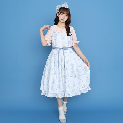 フリルピンタックオーバーブラウス