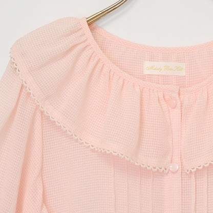 フリルピンタックオーバーブラウス