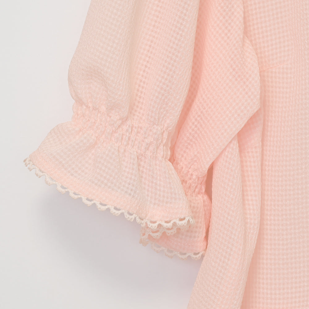 フリルピンタックオーバーブラウス