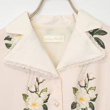 Load image into Gallery viewer, Sweetly scented gardenia open collar dress
