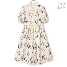 Load image into Gallery viewer, Sweetly scented gardenia open collar dress
