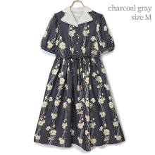 Load image into Gallery viewer, Sweetly scented gardenia open collar dress
