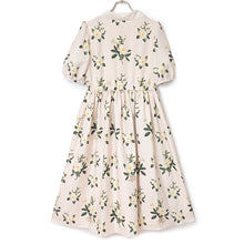 Load image into Gallery viewer, Sweetly scented gardenia open collar dress
