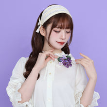 画像をギャラリービューアに読み込む, Violet laceブローチ
