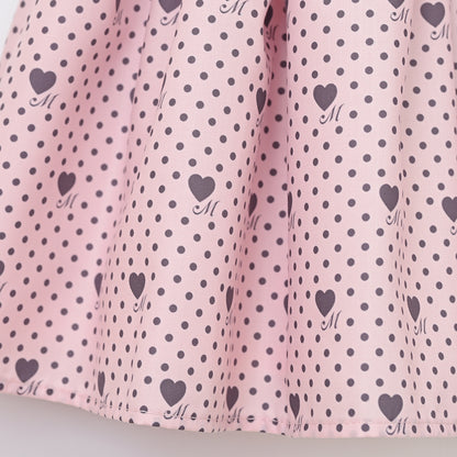Little dot heartキッズワンピース