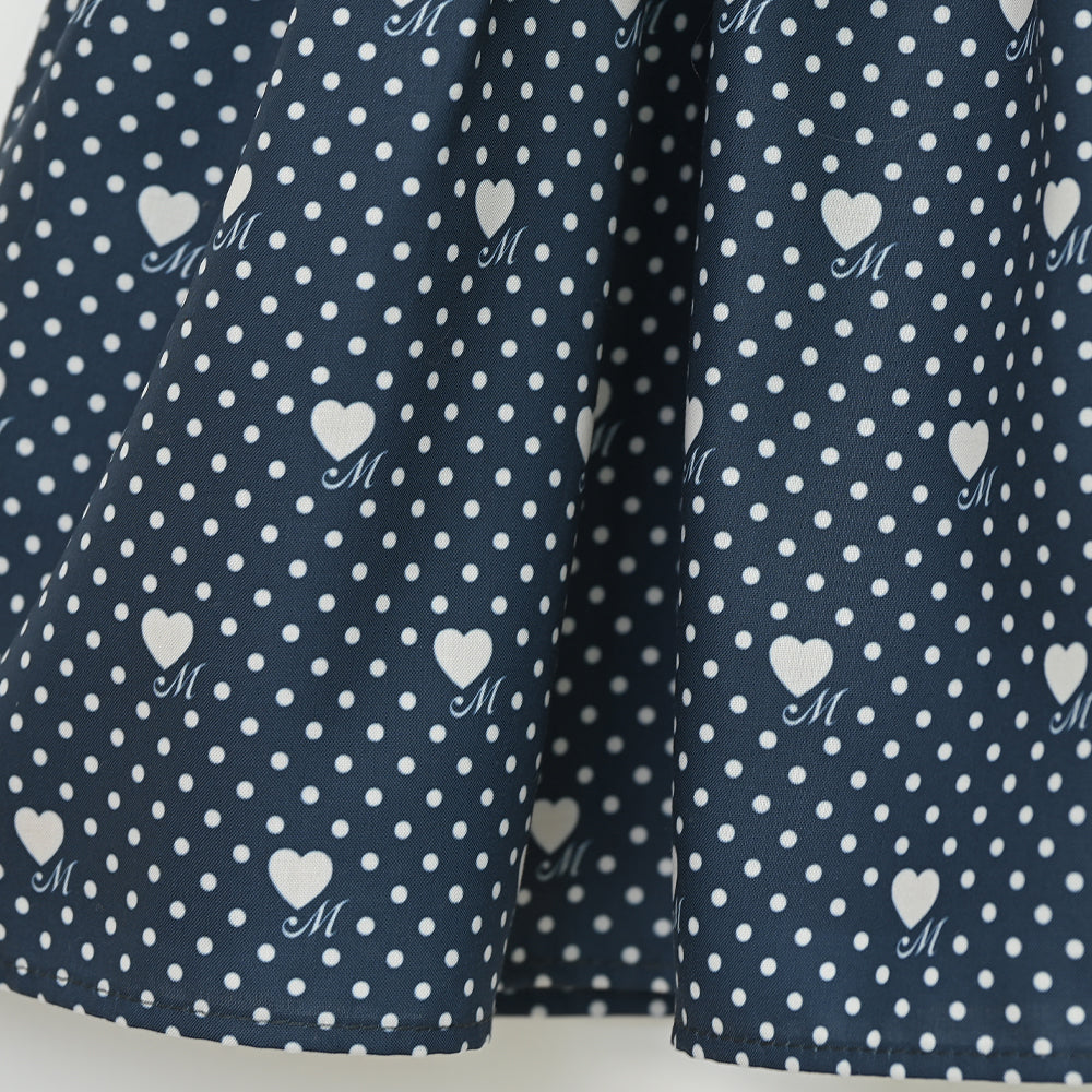 Little dot heartキッズワンピース