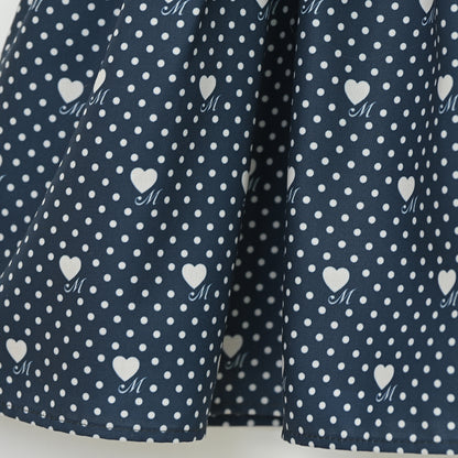 Little dot heartキッズワンピース