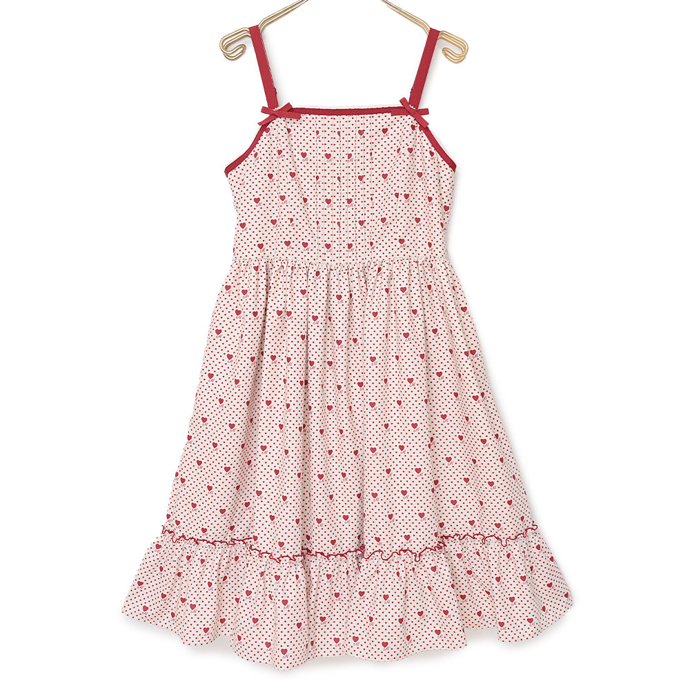 Little dot heartジャンパースカート