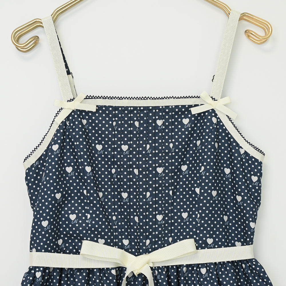 Little dot heartジャンパースカート