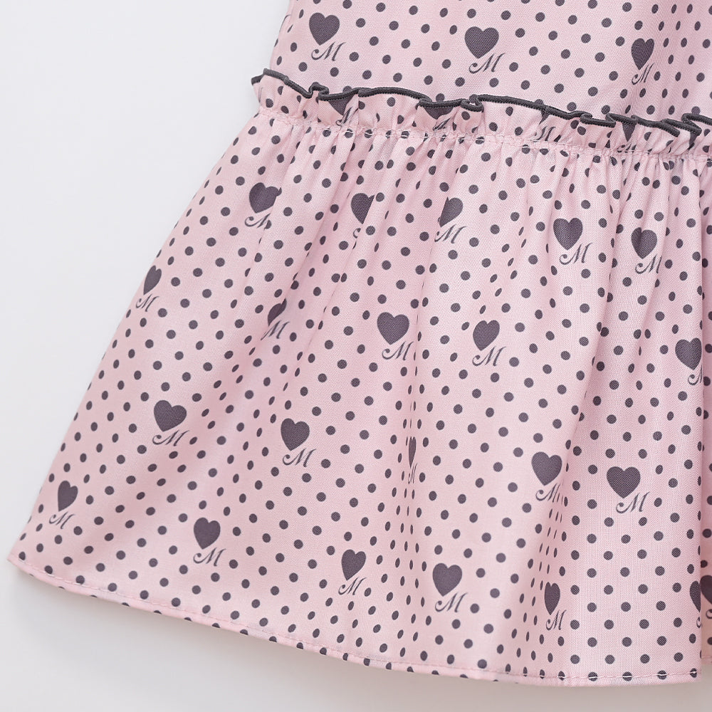 Little dot heartジャンパースカート