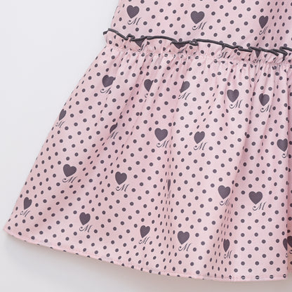 Little dot heartジャンパースカート