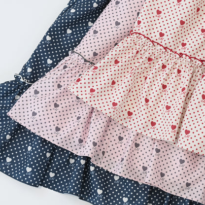 Little dot heartジャンパースカート