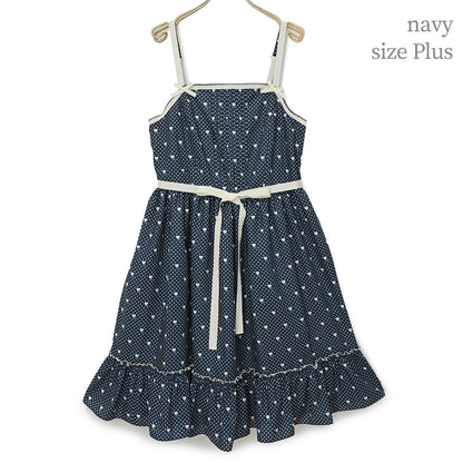 Little dot heartジャンパースカート