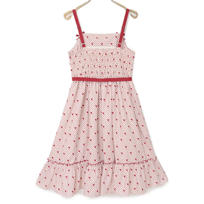 Little dot heartジャンパースカート