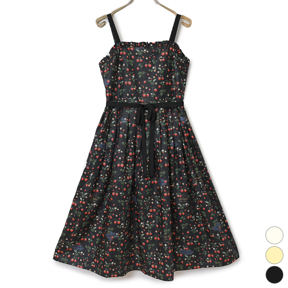 Strawberry garden petit frill jumper dress