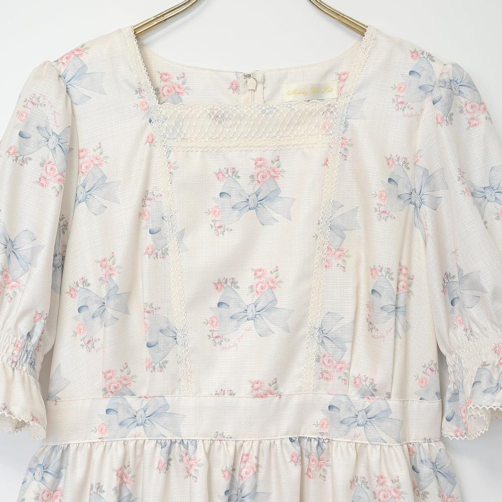 Ribbon Roseヨーク切替ワンピース