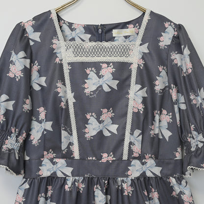 Ribbon Roseヨーク切替ワンピース