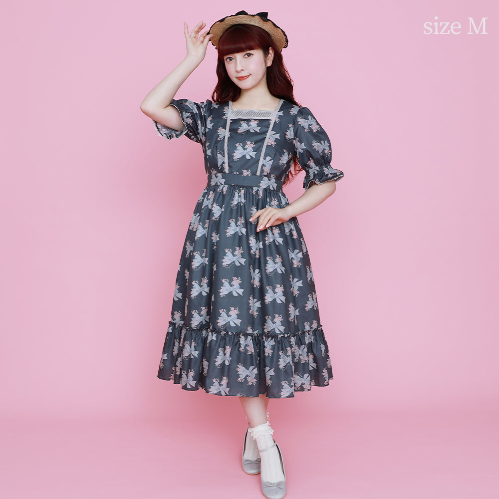 Ribbon Roseヨーク切替ワンピース