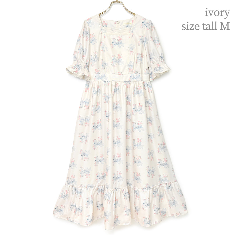 Ribbon Roseヨーク切替ワンピース